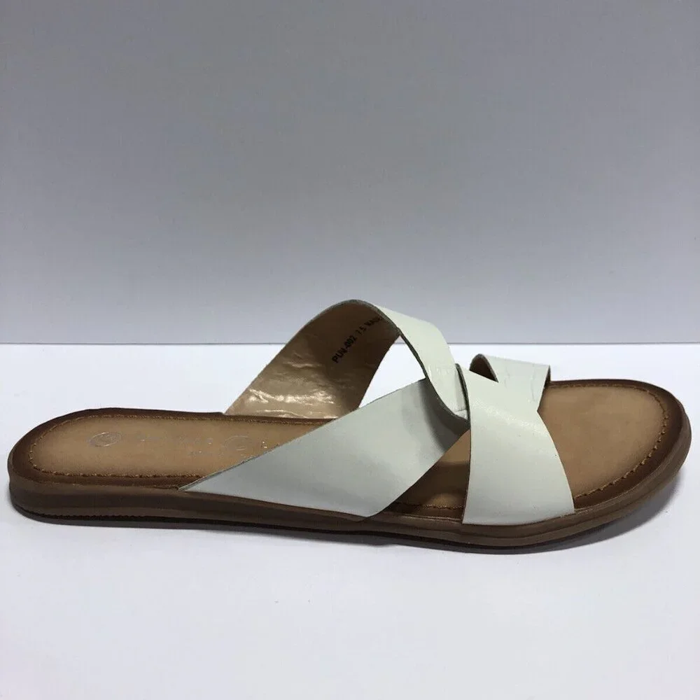 Chinese Laundry Women’s Ponder Slide Sandals White Size 7.5 M